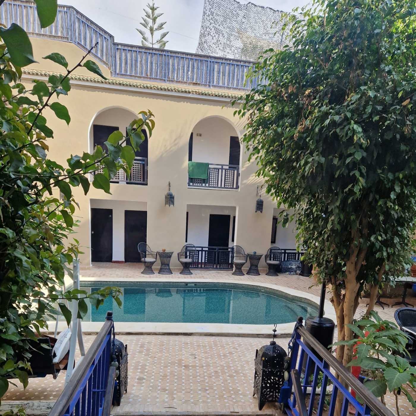 The pool area at Mint Surf 