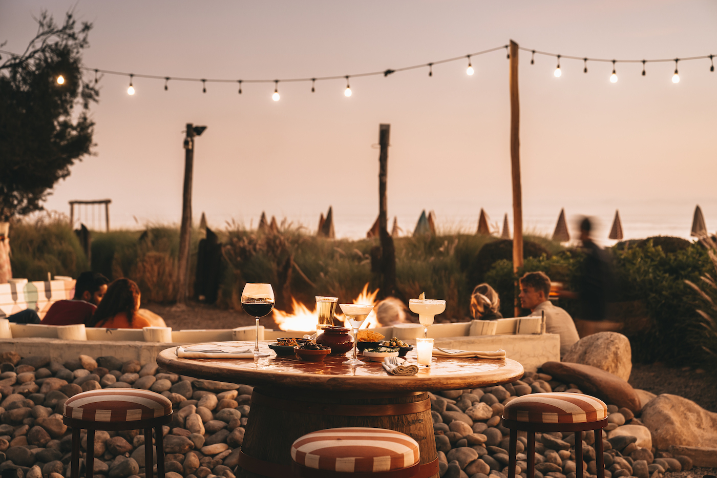Paradis Plage - Fire Pit with drinks and fairy lights